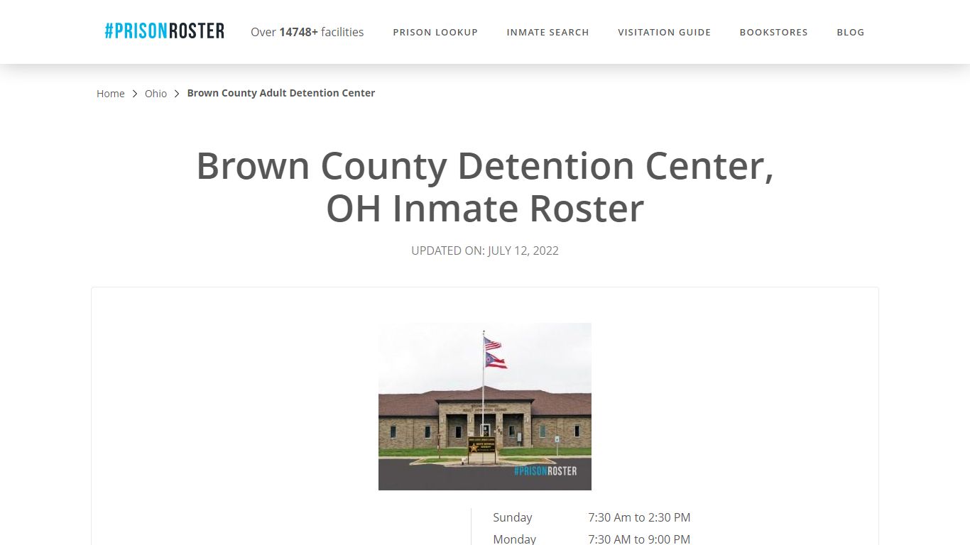 Brown County Detention Center, OH Inmate Roster - Prisonroster